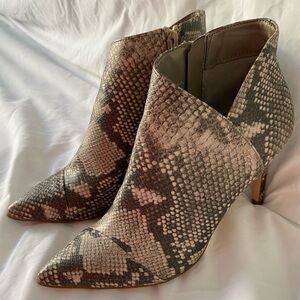 Fergalicious Goldie Snakeskin Bootie